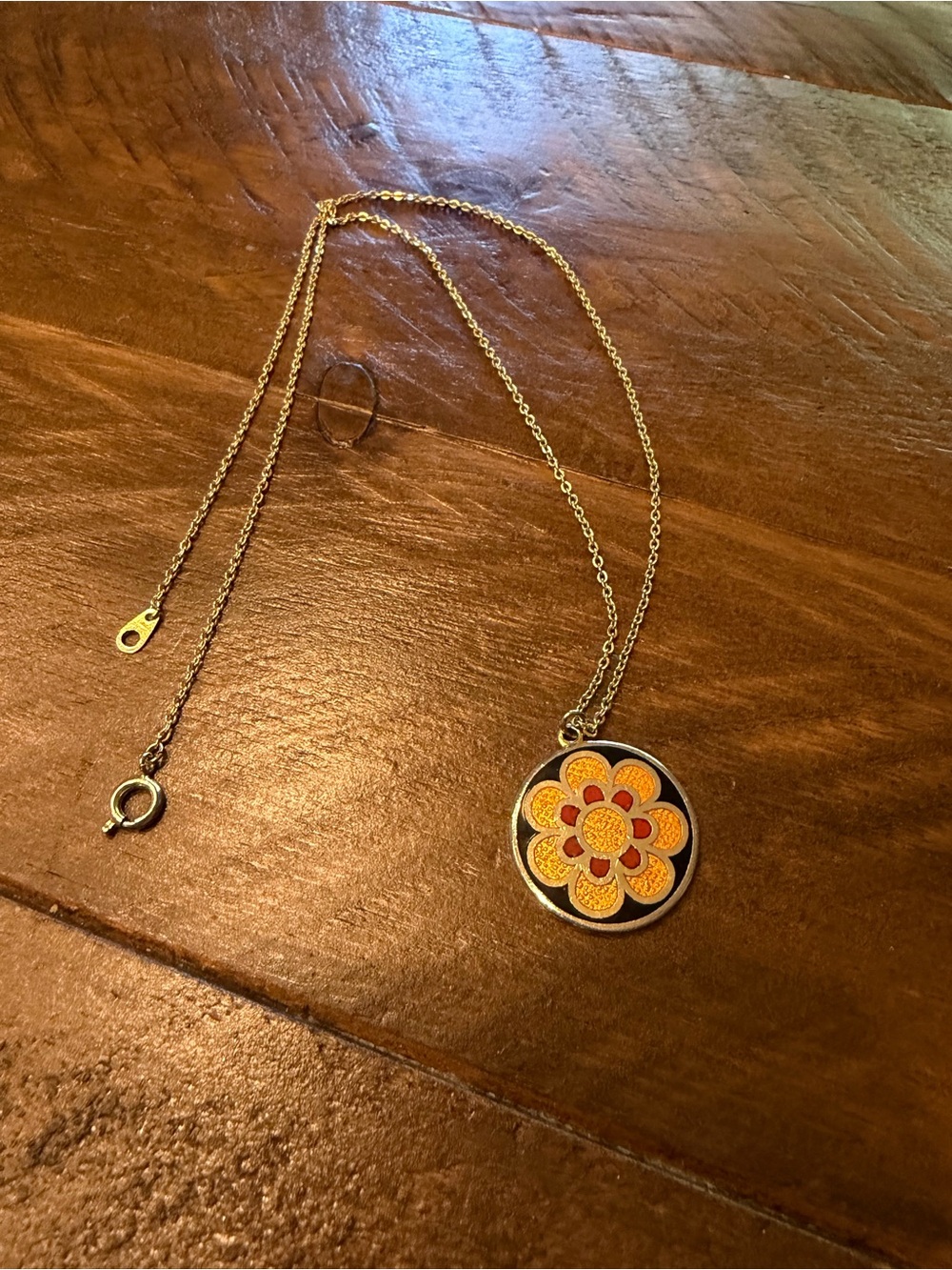 Signed De Passille Sylvestre Vintage Enamel Pendant – Québec Artisan Jewelry
